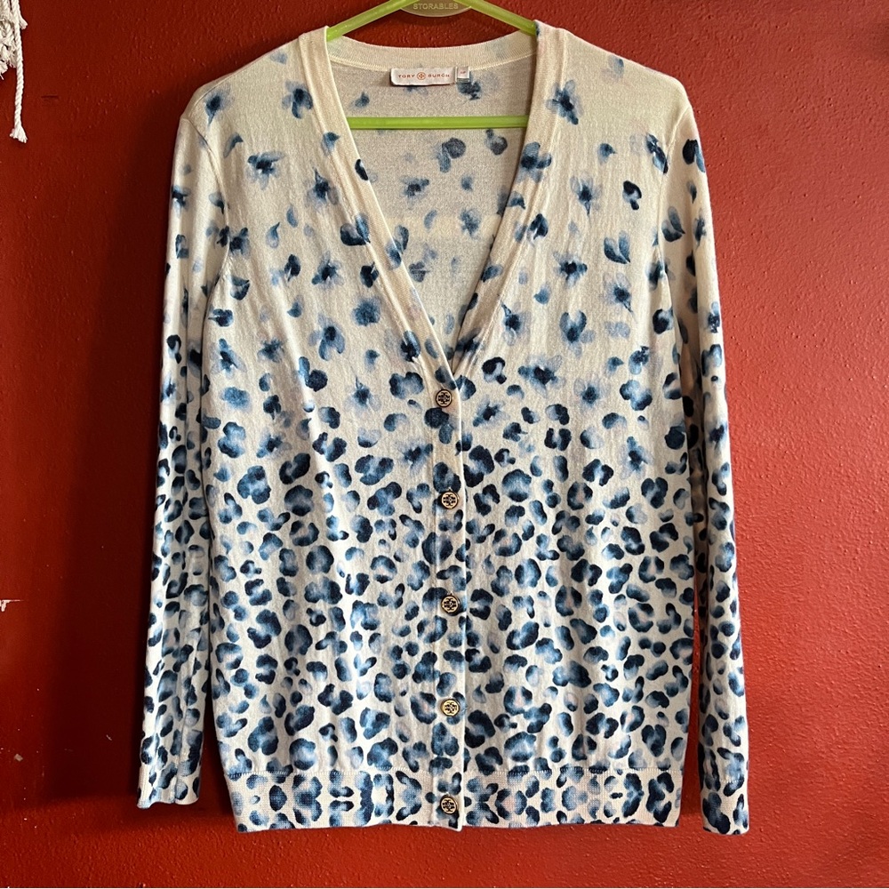 Tory Burch Merino Wool Cardigan size small